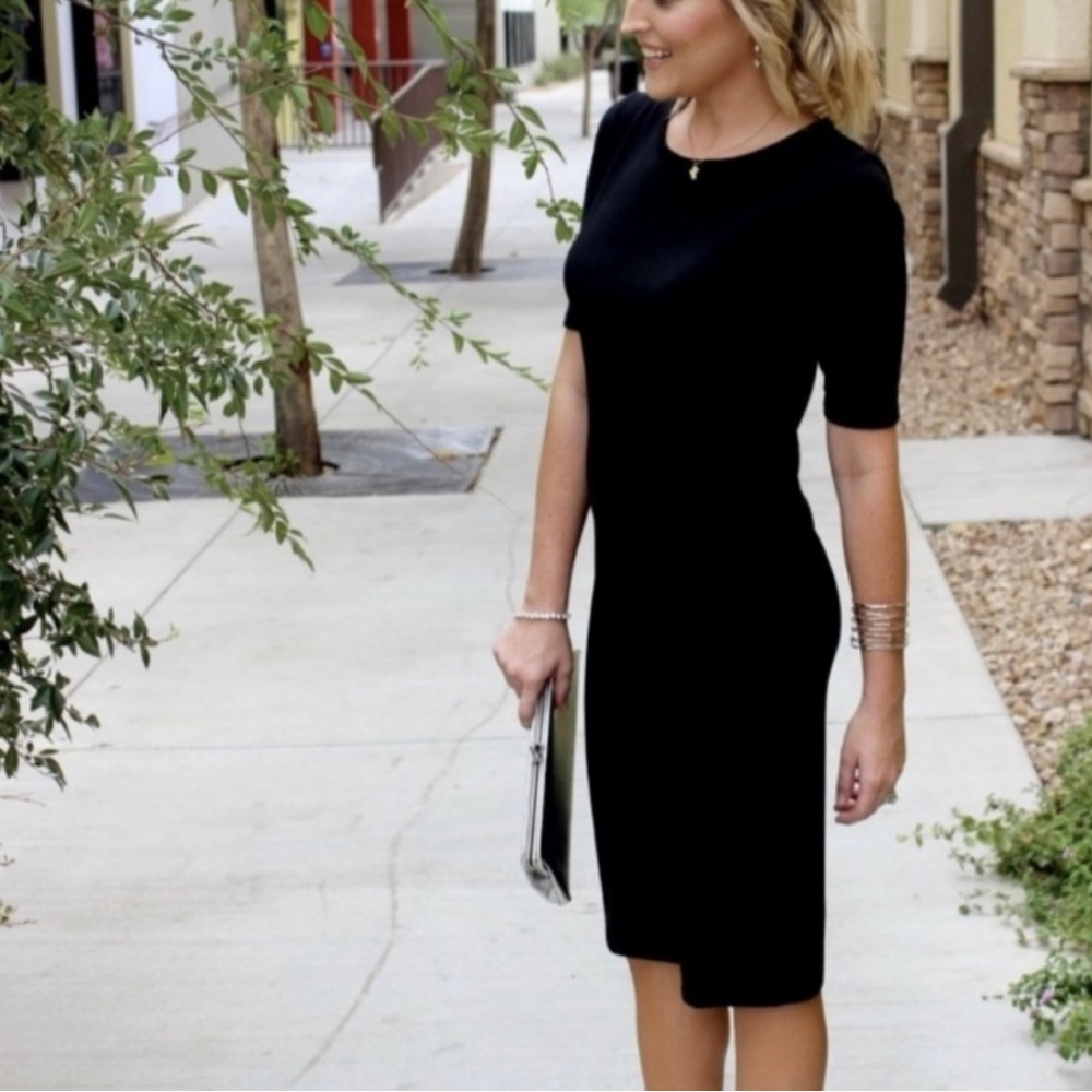 Luluroe Women’s Black MIDI Bodycon Julia Dress Size XXS New